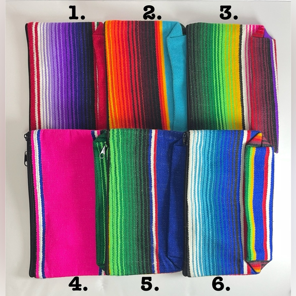 Serape zipper pouch coin purse cosmetic pouch - Picture 7 of 7
